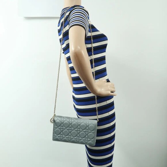 DIOR Blue W/P Cloth Shoulder Bag 1370-013025 - Picture 12 of 12